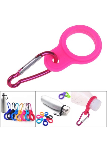 Su Şişesi Tutucu Karabiner Toka Klip Kamp Kamp Yürüyüş Kırmızı Kırmızı (Yurt Dışından)