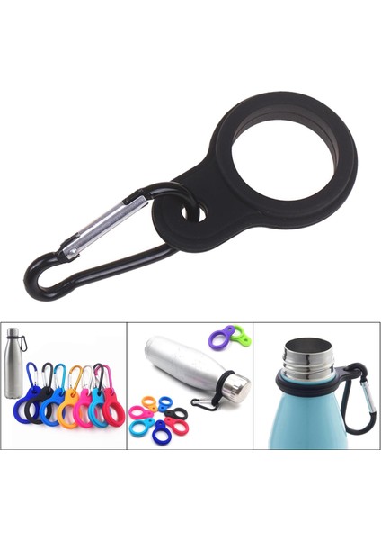 Su Şişesi Tutucu Içecek Karabiner Tokası Klipsi Balıkçılık Kampı Siyah (Yurt Dışından) fırsatları
