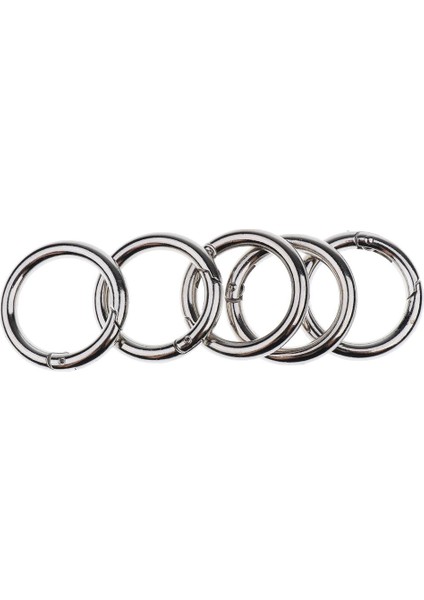 5x Anahtar Halkalar Premium Snap Kaplama Anahtar Zincirli Karabin Keychain 30MM (Yurt Dışından)