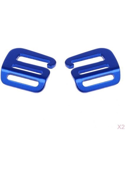 2-Pair 1 '' 25MM Alüminyum Alaşım G Kanca Dokuma Tokası Sırt Çantası Mavisi Için (Yurt Dışından)