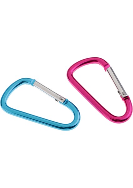 20 Adet Snap Hook D-Alüminyum Carabiner Açık Mekan Kamp Kayak Bahar Klibi (Yurt Dışından)