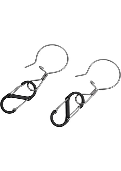 2 Adet Balabiner Clip Lock Hook Kamp Balıkçı Yürüyüş Aksesuarları Için (Yurt Dışından)