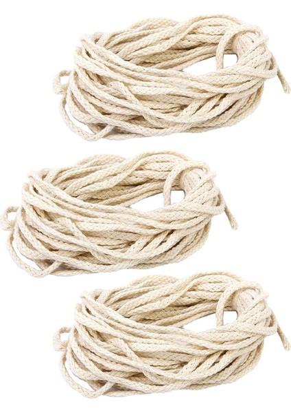 3 Adet 10M Macrame Örgülü Kablo Takı Boncuk Yapımı String 5mm (Yurt Dışından)