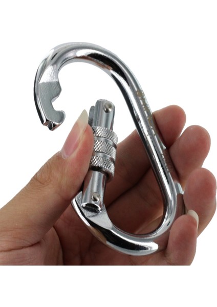 25KN Dağcılık Tırmanma Rappelling Carabiner Vida Kilidi (Yurt Dışından)