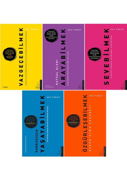 Vazgeçebilmek - Arayabilmek - Sevebilmek - Yaşayabilmek - Özgürleşebilmek - 5 Kitap - Guy Finley