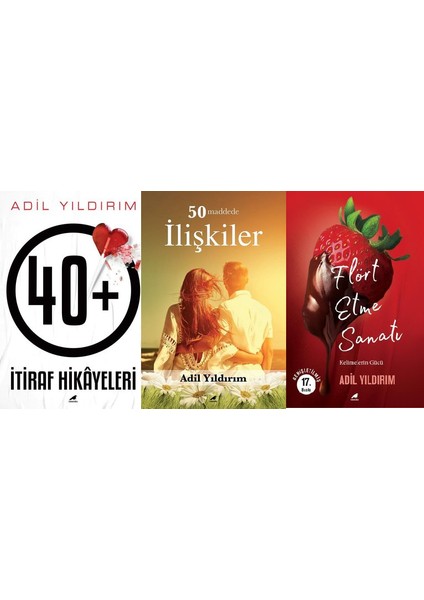 40+ İtiraf Hikayeleri - 50 Maddede İlişkiler +-Flört Etme Sanatı - 3 Kitap