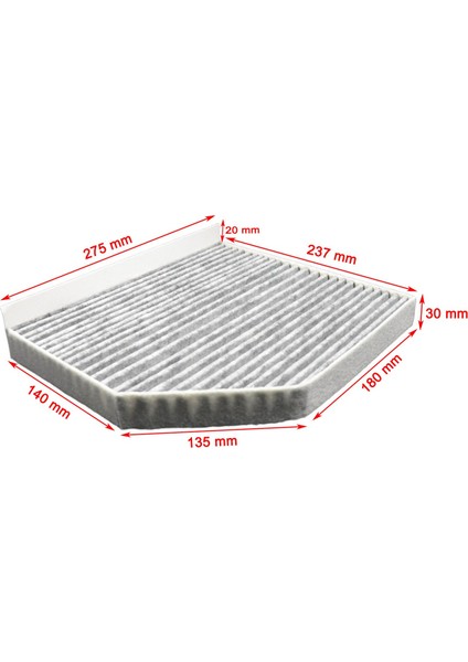 Audi A4 B8, A4 Allroad B8, A4 B8 Variant 2007-2016 Karbonlu Polen Filtresi fiyatları