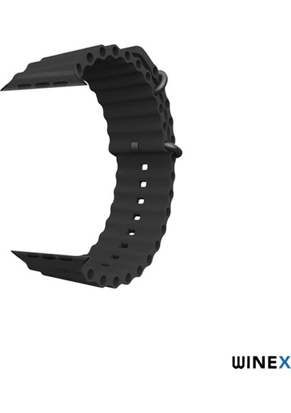 42-44MM Yeni Nesil Akıllı Saat Kordonu Siyah