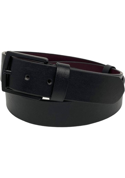 Siyah Deri Dikişli Model 4 Cm.lik Spor Kemer - 7000-DÜZ modelleri