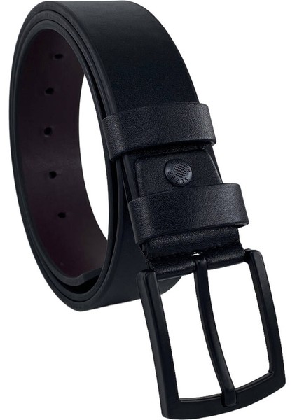 Siyah Deri Dikişli Model 4 Cm.lik Spor Kemer - 7000-DÜZ indirimleri