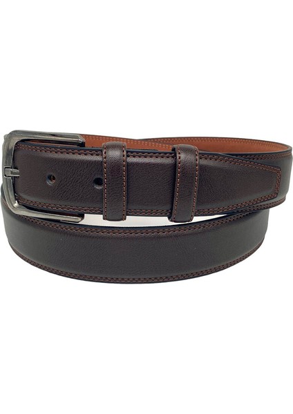 Kahverengi Deri Düz Renk 3.5 Cm.lik Klasik Kemer - 8010-9 fiyatları