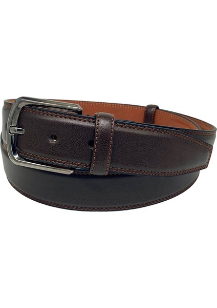 Kahverengi Deri Düz Renk 3.5 Cm.lik Klasik Kemer - 8010-9 modelleri