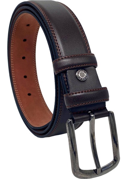 Kahverengi Deri Düz Renk 3.5 Cm.lik Klasik Kemer - 8010-9 indirimleri