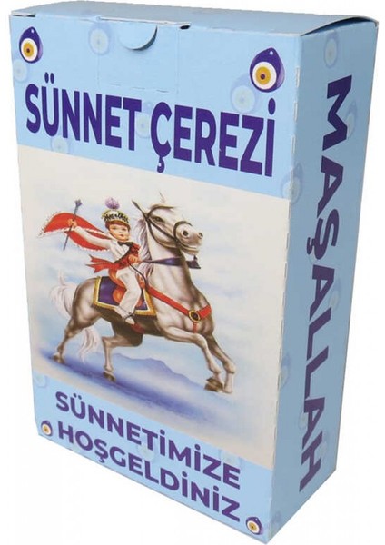 Kutu Karton Sünnet Çerezliği Jelatinli Pk:50