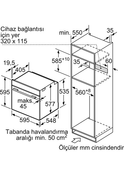 HN678G4S6 Inox Ankastre Fırın