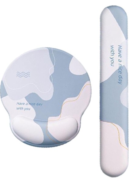 Premium Klavye Bileği Dinlenme + Bilek Destekli Fare Pedi Kolay Yazma Turu (Yurt Dışından)