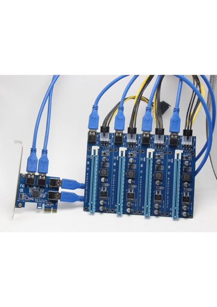Pcı-E Pcıe 1 Ila 4 Pcı E x Press Pcı E 16 x Yuvaları Bitcoinminer Rider Kartı (Yurt Dışından)