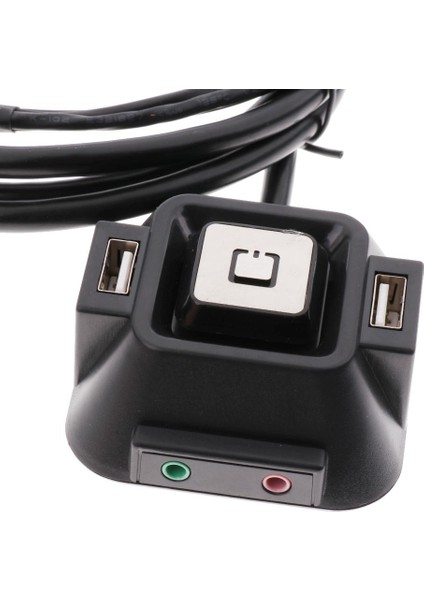 Çok Işlevli Bilgisayarmasaüstü Pc Anahtarı 2 USB Bağlantı Noktası ile Ev Sıfırlama Düğmesi (Yurt Dışından)