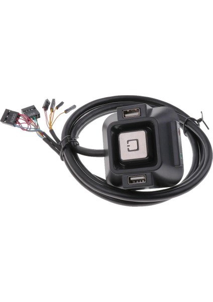 Çok Işlevli Bilgisayarmasaüstü Pc Anahtarı 2 USB Bağlantı Noktası ile Ev Sıfırlama Düğmesi (Yurt Dışından)