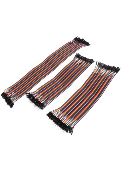 120PCS Çok Renkli Dupont Tel Kit Breadboard Jumper Kablolar Şerit Kablolar (Yurt Dışından)