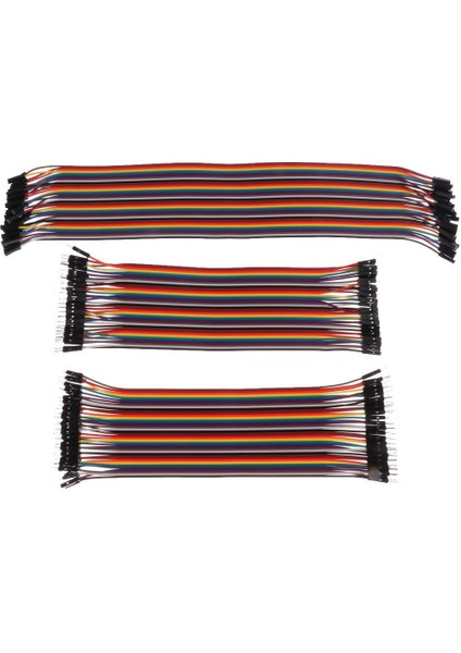 120PCS Çok Renkli Dupont Tel Kit Breadboard Jumper Kablolar Şerit Kablolar (Yurt Dışından)