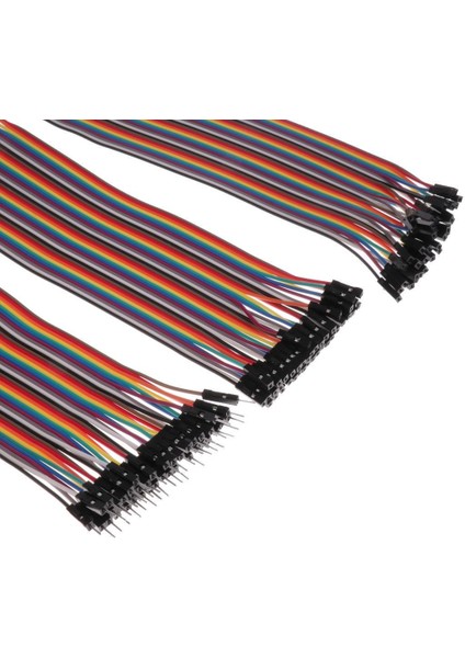 120PCS Çok Renkli Dupont Tel Kit Breadboard Jumper Kablolar Şerit Kablolar (Yurt Dışından)