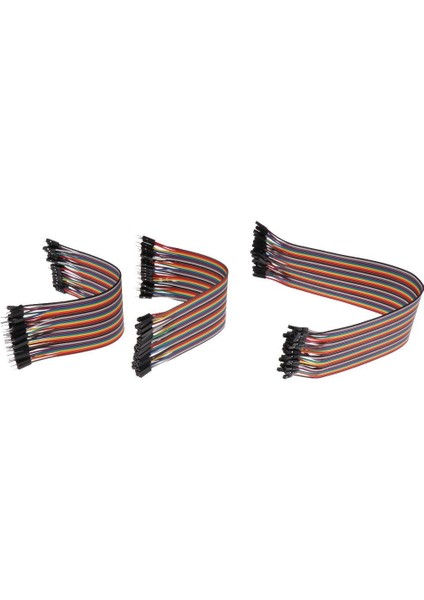 120PCS Çok Renkli Dupont Tel Kit Breadboard Jumper Kablolar Şerit Kablolar (Yurt Dışından)