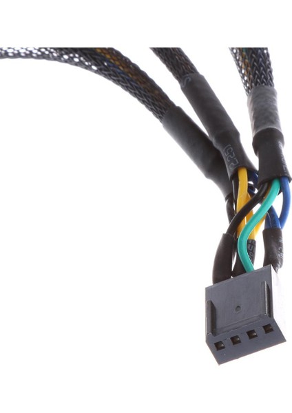 15CM 4 Pin Pwm Pc Fan 3 Yolu Y Ayırıcı Kablo Siyah (Yurt Dışından)