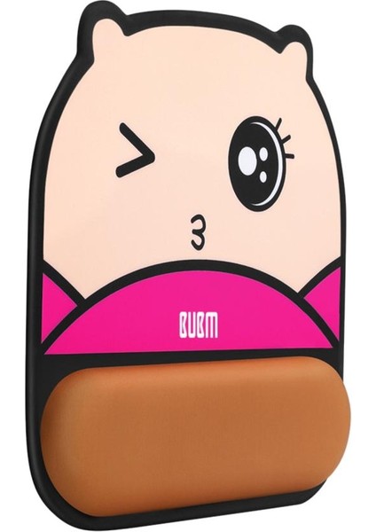 Konfor Mouse Pad Silikon Karikatür Bileklikleri Jel Pad Kedi Deseni Gül Kırmızı (Yurt Dışından) fiyatları