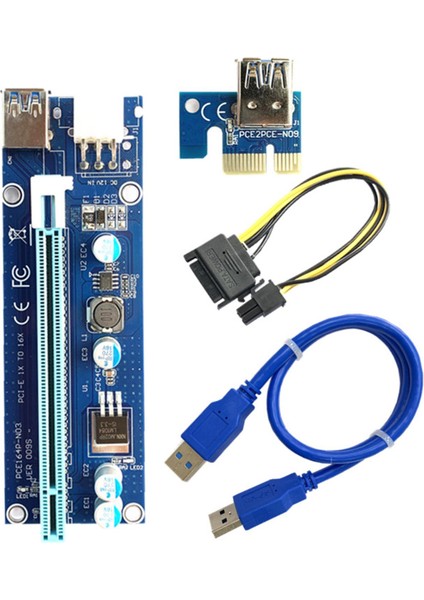 Pcı E x Press Adaptörü Kart 6-Pin Adaptörü Kart Pcı-E - Sata Güç Kablosu (Yurt Dışından)