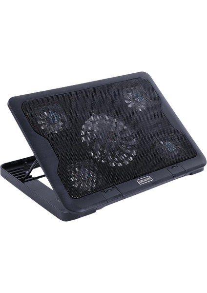 2 USB Ports Dizüstü Bilgisayar Soğutma Pedi Soğutucu 12-17INCH Defter 5 Sessiz Fan (Yurt Dışından)