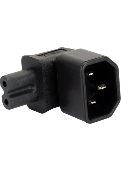 1 x C14 Ila C7 Adaptörü Iec 320 C14 Ila C7 Güç Kaynağı Açısı 90 Derece (Yurt Dışından)