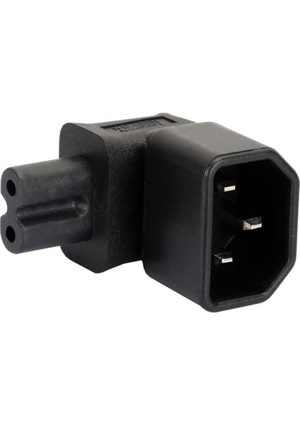 1 x C14 Ila C7 Adaptörü Iec 320 C14 Ila C7 Güç Kaynağı Açısı 90 Derece (Yurt Dışından)