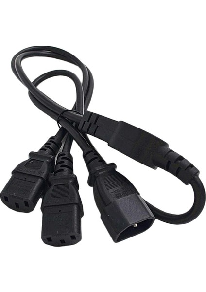 Y Splitter Iec 320 C14 Ila 2 C13 Ac Pdu Ups Güç Uzatma Kablosu Adaptörü (Yurt Dışından)