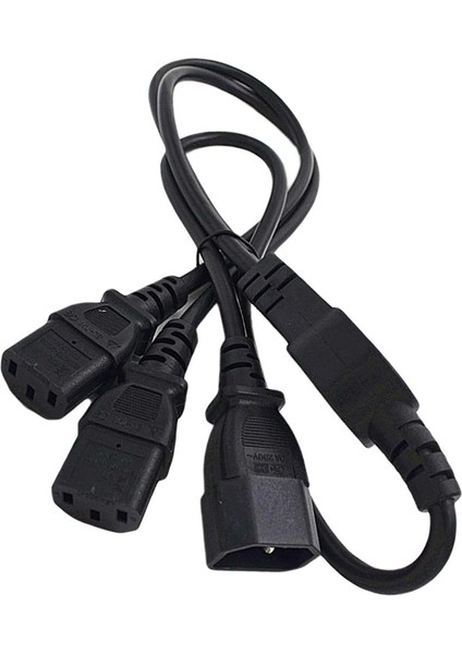 Y Splitter Iec 320 C14 Ila 2 C13 Ac Pdu Ups Güç Uzatma Kablosu Adaptörü (Yurt Dışından)