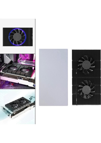 Rt x 3090 3080 3070 Serisi Kart Gpu Backplate Radyatör Ayarlanabilir Hız (Yurt Dışından)