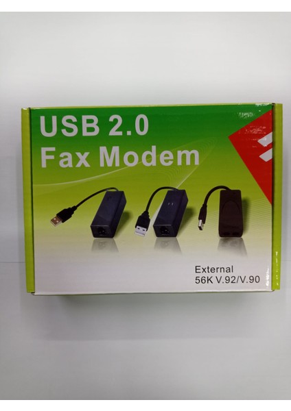 USB Faks Modem - External 56K Tekli