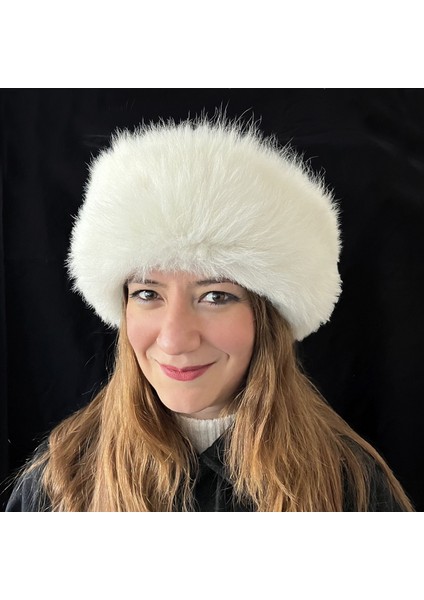 Yün Kürk Kadın Kahverengi Deri Kışlık Şapka fiyatları