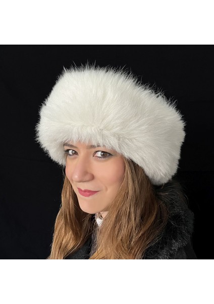 Yün Kürk Kadın Kahverengi Deri Kışlık Şapka modelleri