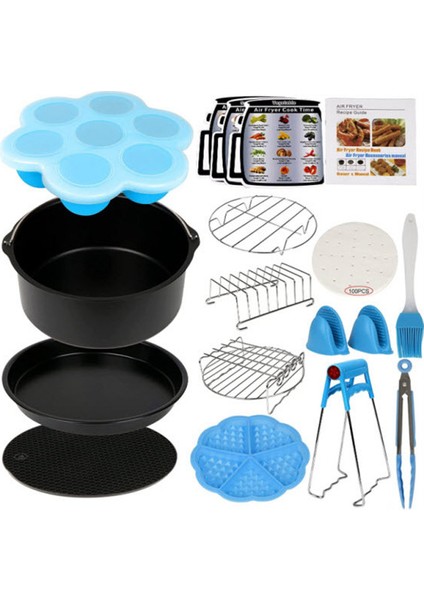 Air Fritöz Aksesuarları 7 Inç (18 cm Çap) 15'li Pişirme Seti(Yurt Dışından)