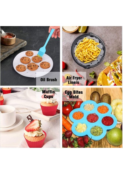 Air Fritöz Aksesuarları 7 Inç (18 cm Çap) 15'li Pişirme Seti(Yurt Dışından) fırsatları
