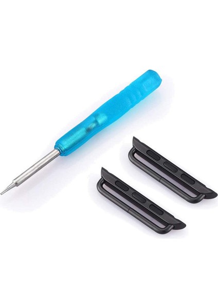 Apple Watch Seri 8 45MM Metal Kordon Kayış Adaptörü - Siyah AL3076