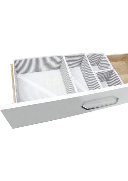 4'lü Gri Çekmece Düzenleyici 20D x 30W x 20H cm Kullanışlı ve Şık Saklama Ürünü modelleri