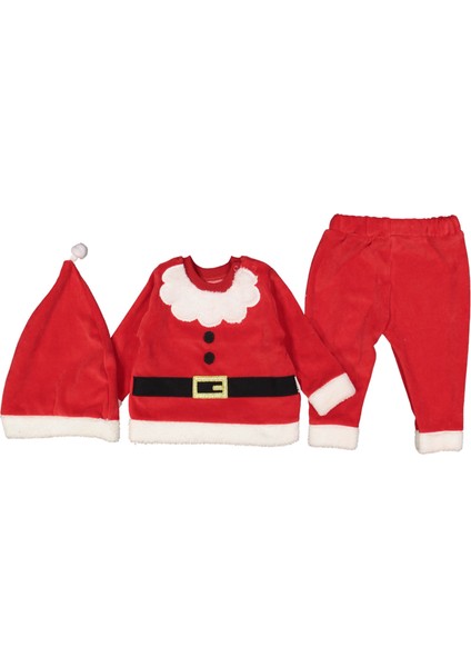 Kadife Noel Baba 3'lü Set