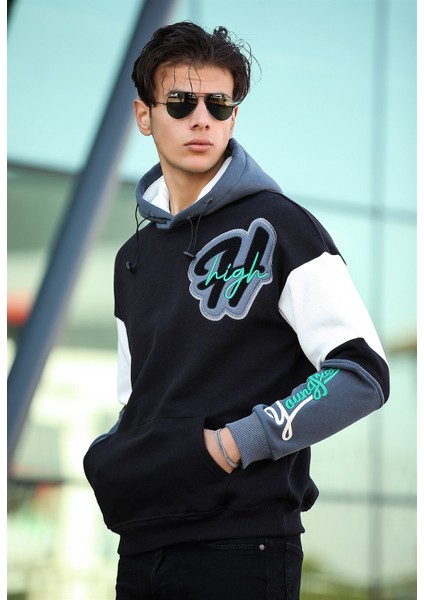 High Nakışlı Sweatshirt Regular Fit