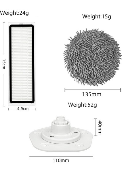 11 Adet Yıkanabilir Hepa Filtre Paspas Bezi Tutucu Mijia Pro STYTJ06ZHM Robotlu Süpürge Yedek Yedek Parça (Yurt Dışından) indirimleri