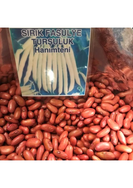 Yerli Ata Tohumu Sırık Hanımteni Turşuluk Fasulye 25 Gr