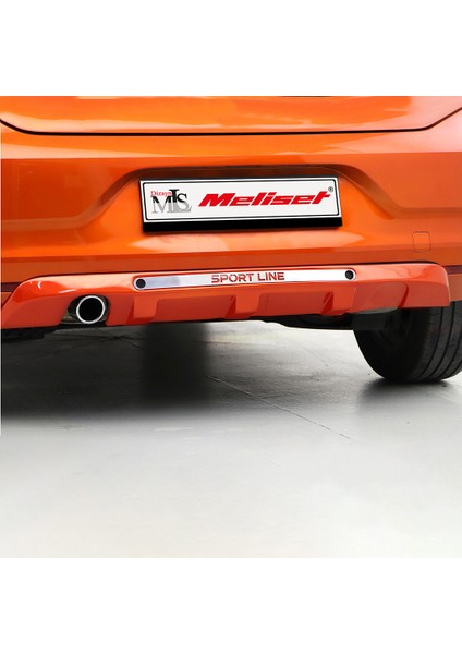 (Boyasız) Renault Clio 5hb Arka Difüzör Egzoz Kromlu 2019 Sonrası Uyumlu modelleri