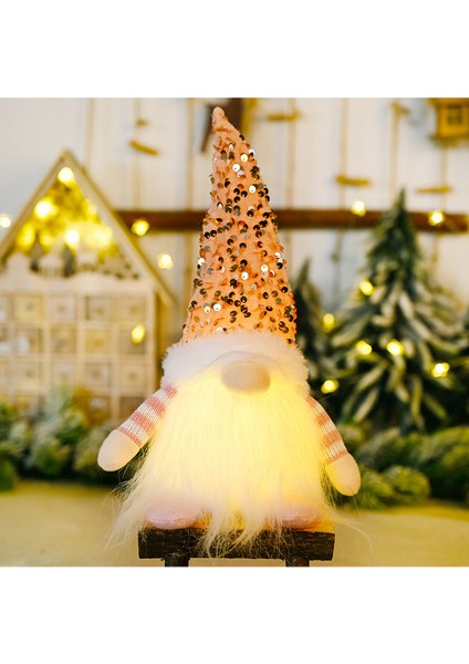 1 Adet Işıklı Noel Gnome Süslemeleri (Yurt Dışından)