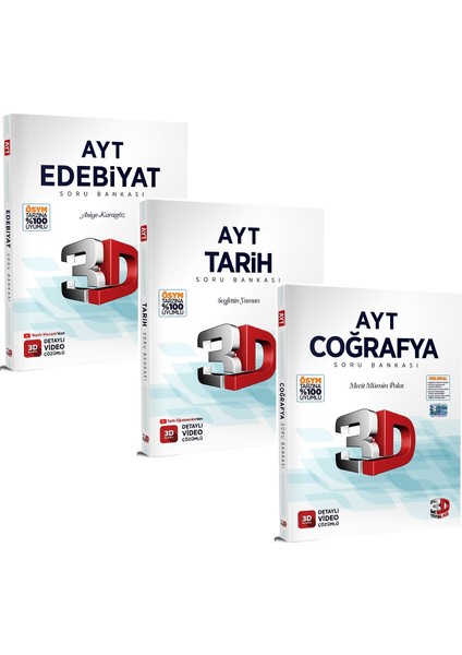 AYT 2023 Edebiyat - Tarih - Coğrafya Soru Bankası Seti